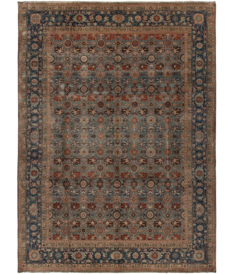 Antique Heriz  122 Light Blue - Medium Blue