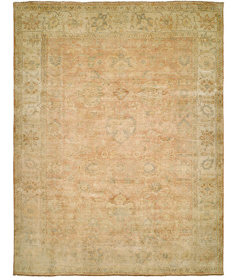 Ottoman  106 Peach - Ivory