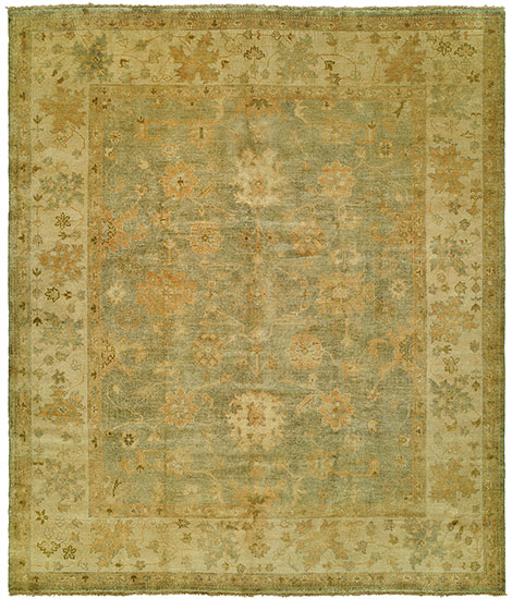 Oushak Crown  B-26 Grey - Gold