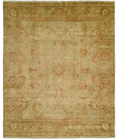 Oushak Crown  B-7A Sage - Beige