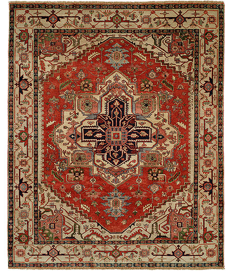 Serapi Heritage  SH-14C Red - Ivory